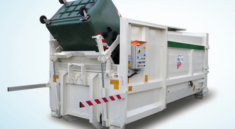 Bin lifters for compactor machines